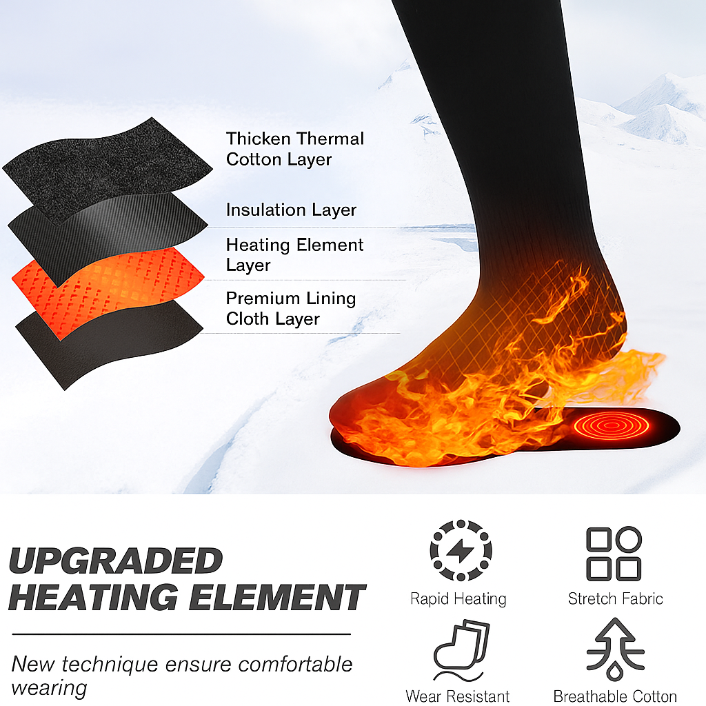 Embera USB Heated Socks